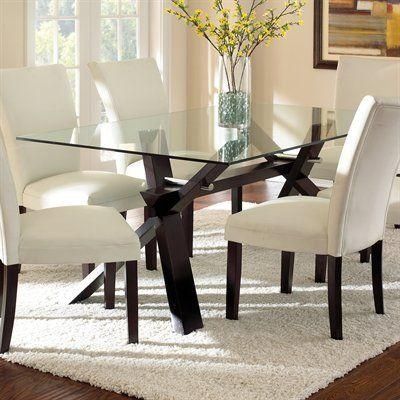 Best 25+ Glass Dining Table Ideas On Pinterest | Glass Dining Room With Regard To 2017 Clear Glass Dining Tables And Chairs (View 18 of 20)