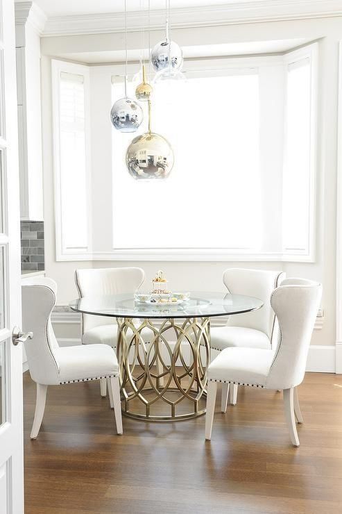 Best 25+ Glass Round Dining Table Ideas On Pinterest | Glass Top With 2018 Glasses Dining Tables (View 18 of 20)