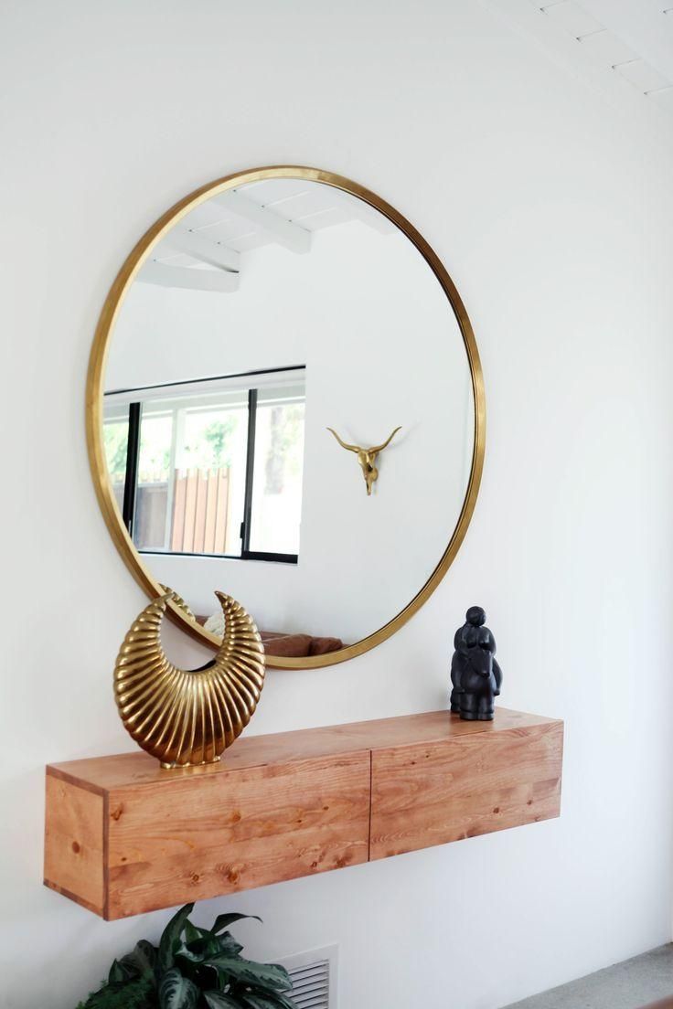 Best 25+ Large Round Wall Mirror Ideas On Pinterest | Round Wall In Round Wood Framed Mirrors (View 18 of 20)
