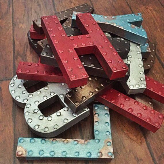 Best 25+ Metal Letters Ideas On Pinterest | Rustic Nursery, Rustic Regarding Decorative Metal Letters Wall Art (Photo 18 of 20)