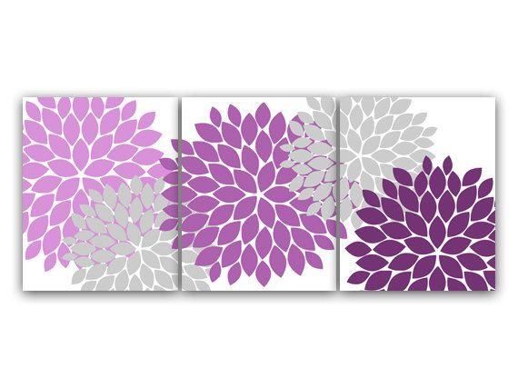 Best 25+ Purple Wall Decor Ideas On Pinterest | Purple Bathroom Inside Purple Wall Art For Bedroom (View 3 of 20)