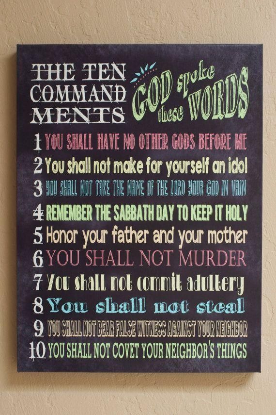 Featured Photo of 10 Commandments Wall Art