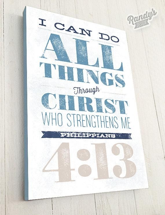 Bible Verse On Canvas Typography Scripture Wall Art Inside Typography Canvas Wall Art (Photo 1 of 20)