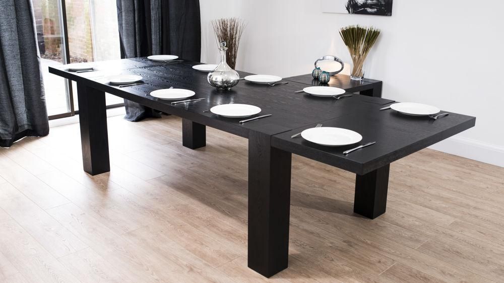 Featured Photo of Extending Black Dining Tables