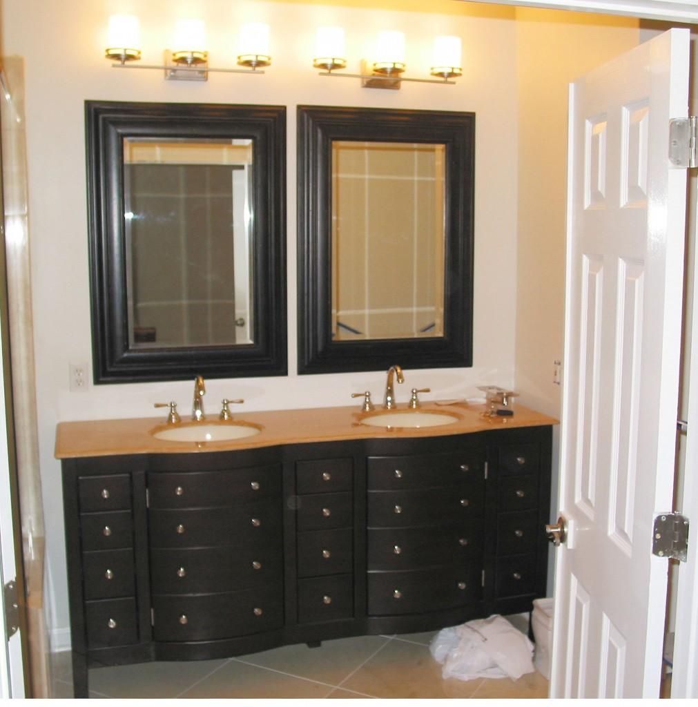 Brilliant Bathroom Vanity Mirrors Decoration Black Wall Mounted Regarding Bathroom Vanity Mirrors (View 10 of 20)