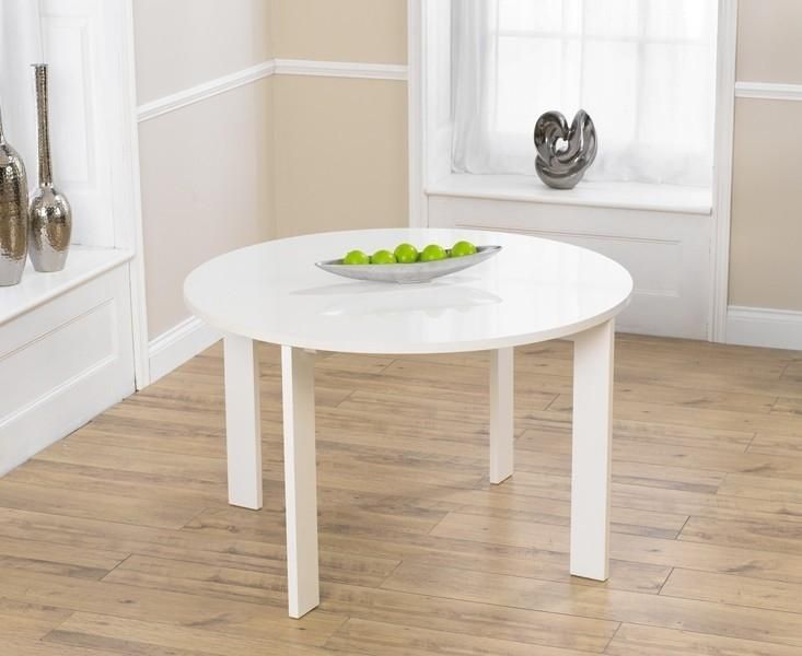 Buy Mark Harris Sophia High Gloss White Round Dining Table Online With Best And Newest Round High Gloss Dining Tables (View 19 of 20)