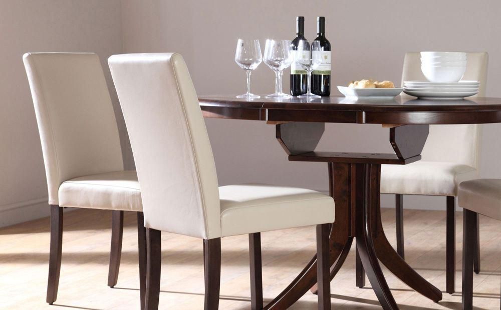 20 Best Collection of White Leather Dining Room Chairs | Dining Room Ideas