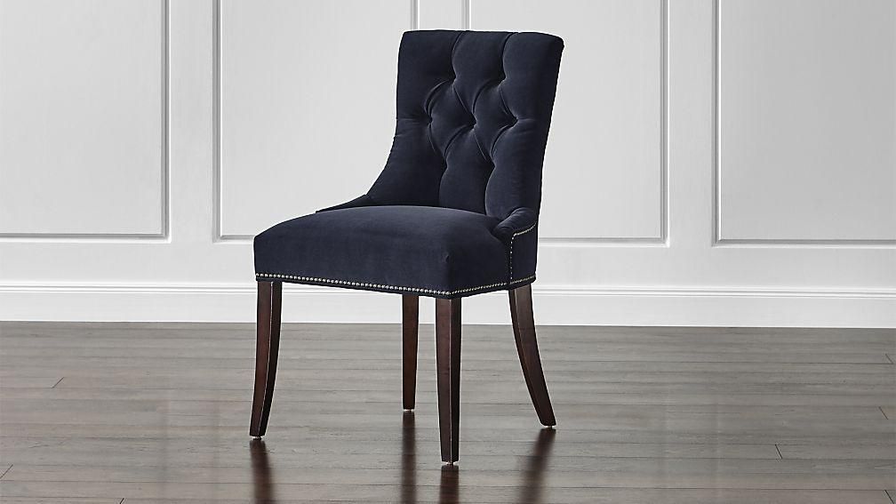Cecelia Velvet Dining Chair | Crate And Barrel For Velvet Dining Chairs (View 15 of 20)