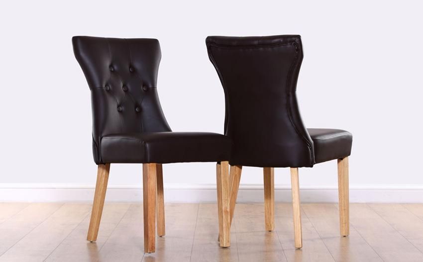 Chairs. Marvellous Brown Leather Dining Chairs: Brown Leather With Best And Newest Dark Brown Leather Dining Chairs (Photo 19 of 20)