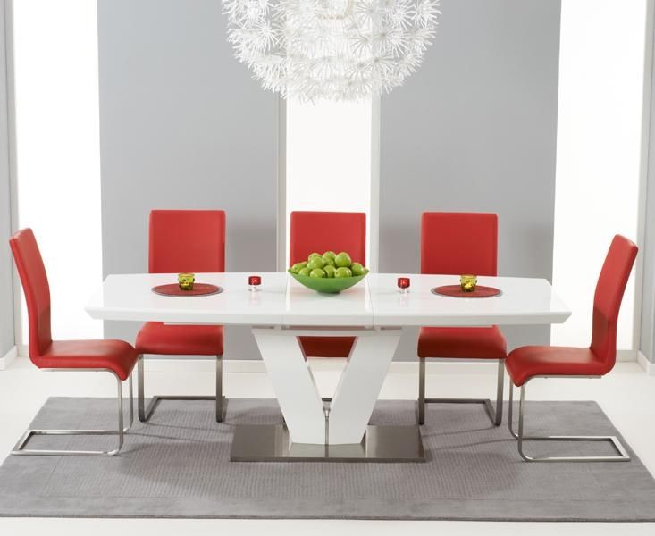 Chairs. Outstanding Red Dining Chairs: Red Dining Chairs Red Intended For Current Red Gloss Dining Tables (Photo 4 of 20)