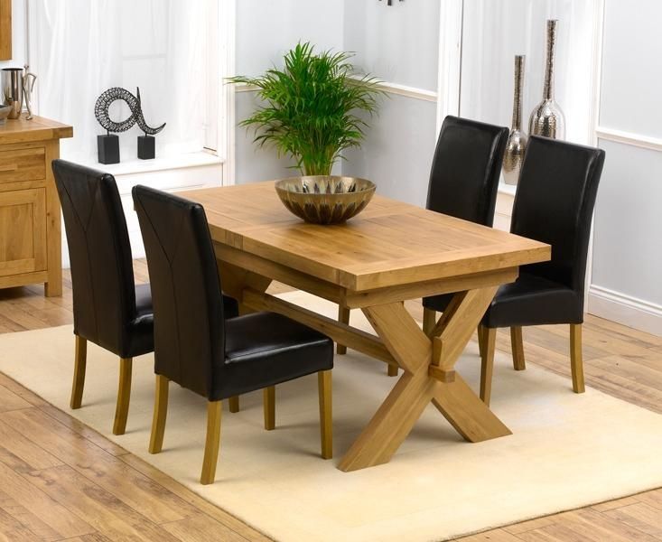 Charming Oak Dining Table And Chairs With Dining Room Oak Dining Inside Oak Extending Dining Tables Sets (View 10 of 20)