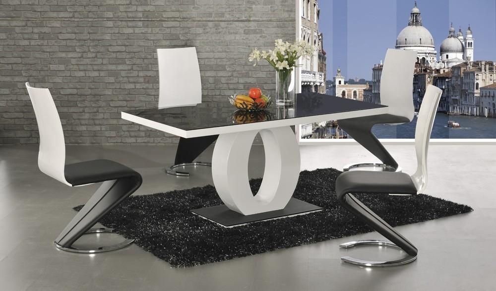 Contemporary Ideas High Gloss Dining Table Charming White High For White High Gloss Dining Tables 6 Chairs (View 18 of 20)