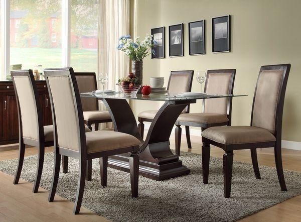 Cool Round Glass Dining Room Table With Glass Dining Room Sets Regarding Current Oak And Glass Dining Tables And Chairs (View 14 of 20)