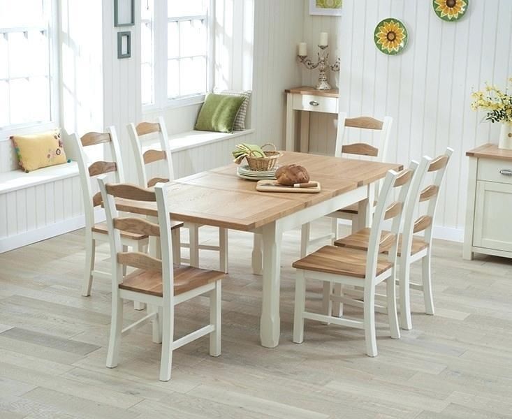 Cream Extending Dining Table And 6 Chairs Glass Dining Table And 6 Inside Most Recently Released Extending Dining Tables With 6 Chairs (Photo 9 of 20)