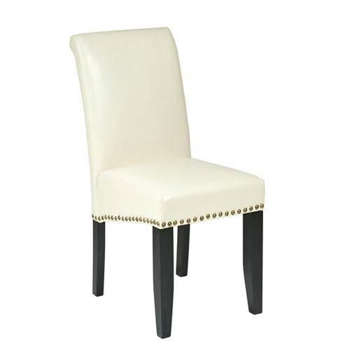 Cream Leather Dining Chair | Bellacor Regarding Cream Leather Dining Chairs (View 17 of 20)