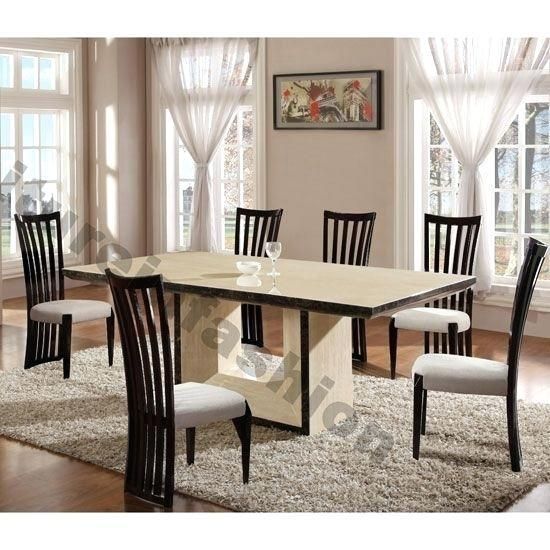 Cream Marble Dining Table – Mitventures (View 5 of 20)