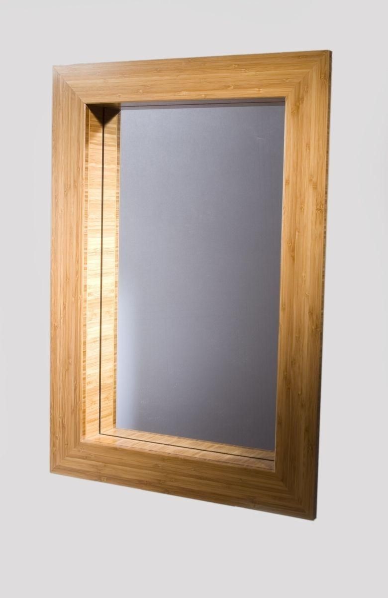 Custom Mirror Frame In Bamboostudio Two Design And Woodworking Throughout Timber Mirrors (View 20 of 20)