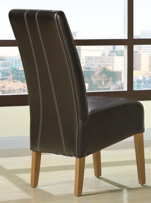 Dark Brown Leather Dining Room Chairs | Dining Chairs Design Ideas For Most Up To Date Dark Brown Leather Dining Chairs (View 2 of 20)