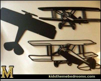 Decorating Theme Bedrooms – Maries Manor: Airplane Theme Bedroom Regarding Metal Airplane Wall Art (Photo 18 of 20)