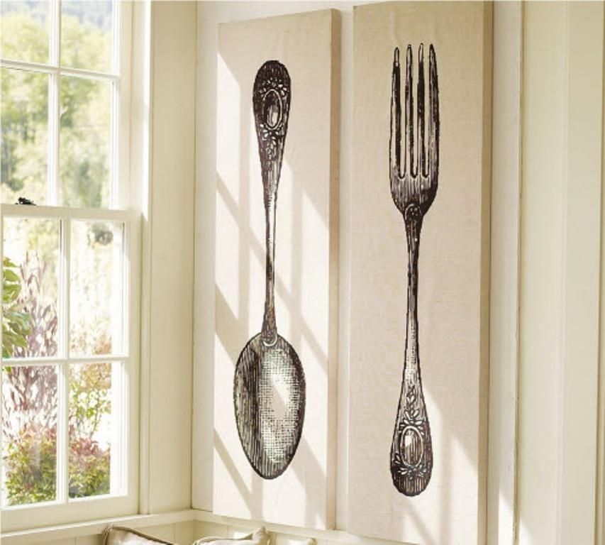 Decoration. Fork And Spoon Wall Art – Home Decor Ideas Regarding Wooden Fork And Spoon Wall Art (Photo 20 of 20)