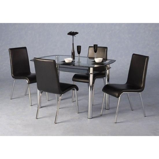 Dining. Black Glass Dining Table – Interior Design Pertaining To Most Current Square Black Glass Dining Tables (Photo 19 of 20)