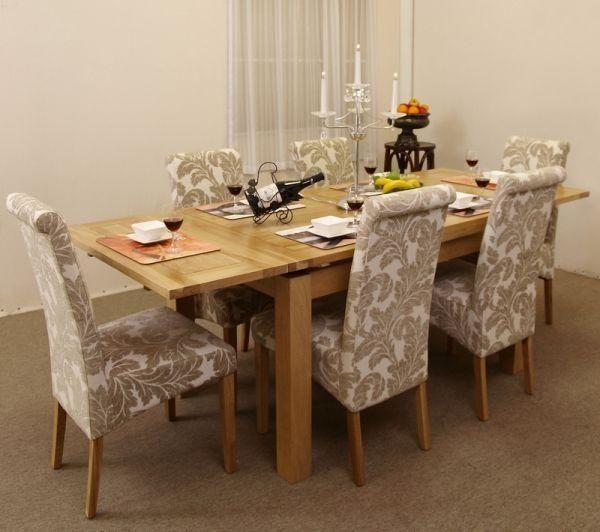 Dining Room: Amusing Oak Dinette Sets Solid Oak Kitchen Table And Within Current Solid Oak Dining Tables And 8 Chairs (View 19 of 20)