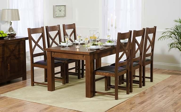 Dining Room: Awesome Dining Table Sets Dining Room Sets Cheap For Most Recently Released Solid Dark Wood Dining Tables (Photo 1 of 20)