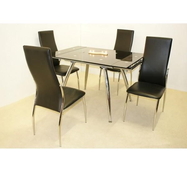 Dining Table And 4 Chairs Intended For Most Up To Date Extending Dining Tables And 4 Chairs (Photo 4 of 20)