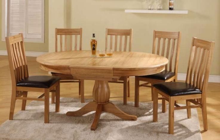 Extending Round Dining Table For 6 – Starrkingschool With Regard To Most Current Oak Dining Tables With 6 Chairs (Photo 11 of 20)