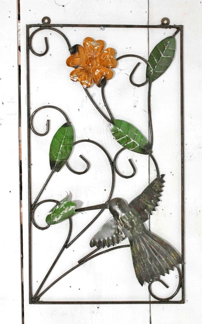Flower – Hummingbird Metal Wall Art Within Hummingbird Metal Wall Art (View 10 of 20)