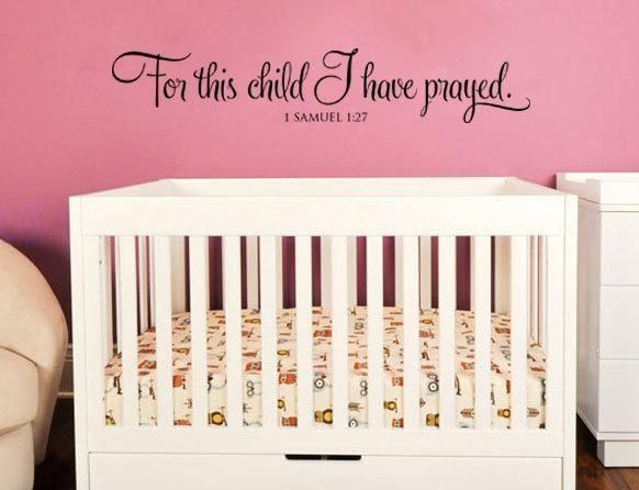 For This Child I Have Prayed. Nurserydesignstudiosigns On Zibbet Intended For For This Child I Prayed Wall Art (Photo 4 of 20)