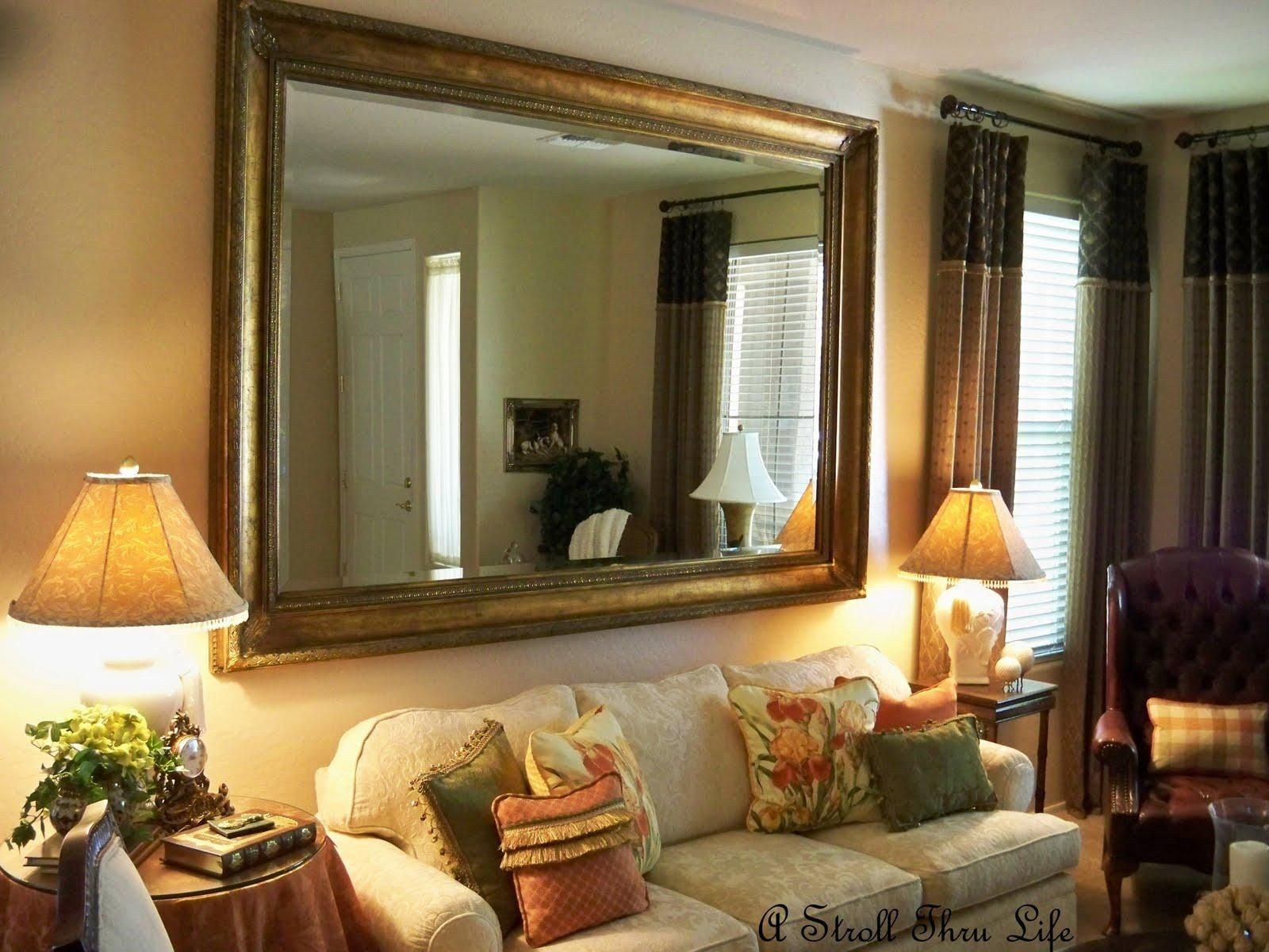 20 Ideas Of Large Mirrors For Living Room Wall