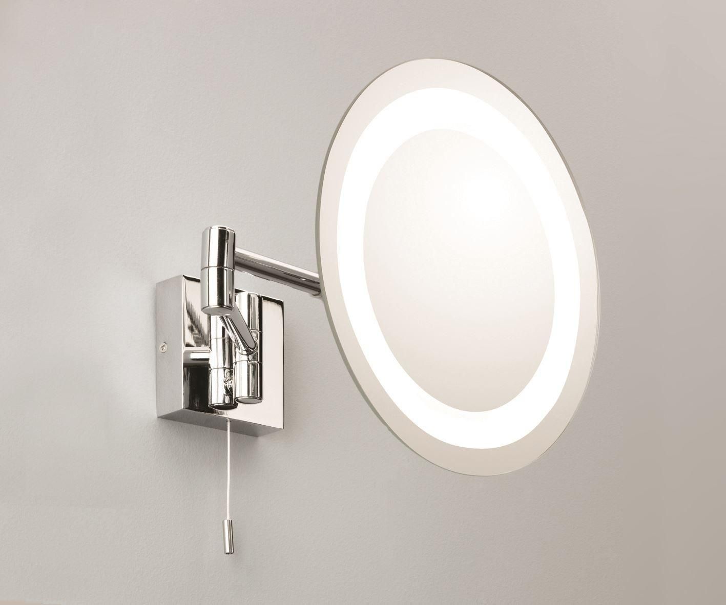 Genova Round Magnifying Adjustable Bathroom Mirror Light – Astro Regarding Adjustable Bathroom Mirrors (View 12 of 20)