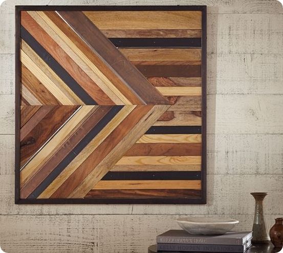 Geometric Stained Wood Wall Décor Throughout Stained Wood Wall Art (View 3 of 20)