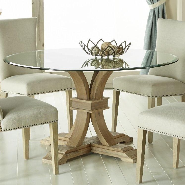 Glass Round Kitchen & Dining Tables You'll Love | Wayfair Regarding Most Recent Glasses Dining Tables (View 1 of 20)