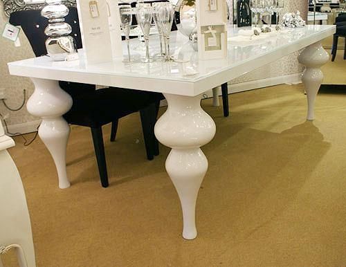 Glass Top White Gloss Large Dining Table – Buy From The French Within Best And Newest Large White Gloss Dining Tables (Photo 17 of 20)