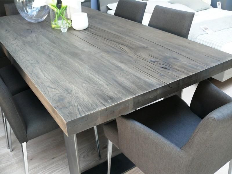 Great Grey Wash Dining Table With Simple Decoration Grey Wash With Regard To Most Popular Grey Dining Tables (View 15 of 20)