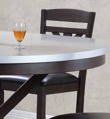Hamilton Zinc Uv 36" Counter Height Dining Table With Zinc Top In Intended For Newest Hamilton Dining Tables (View 6 of 20)