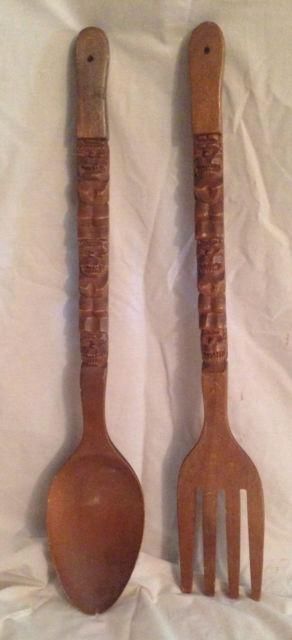 Householddecorative Collection On Ebay! Throughout Wooden Fork And Spoon Wall Art (View 19 of 20)
