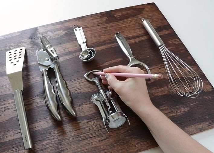 How To: Easy Diy Kitchen Utensil Wall Art | Curbly Within Utensil Wall Art (Photo 19 of 20)