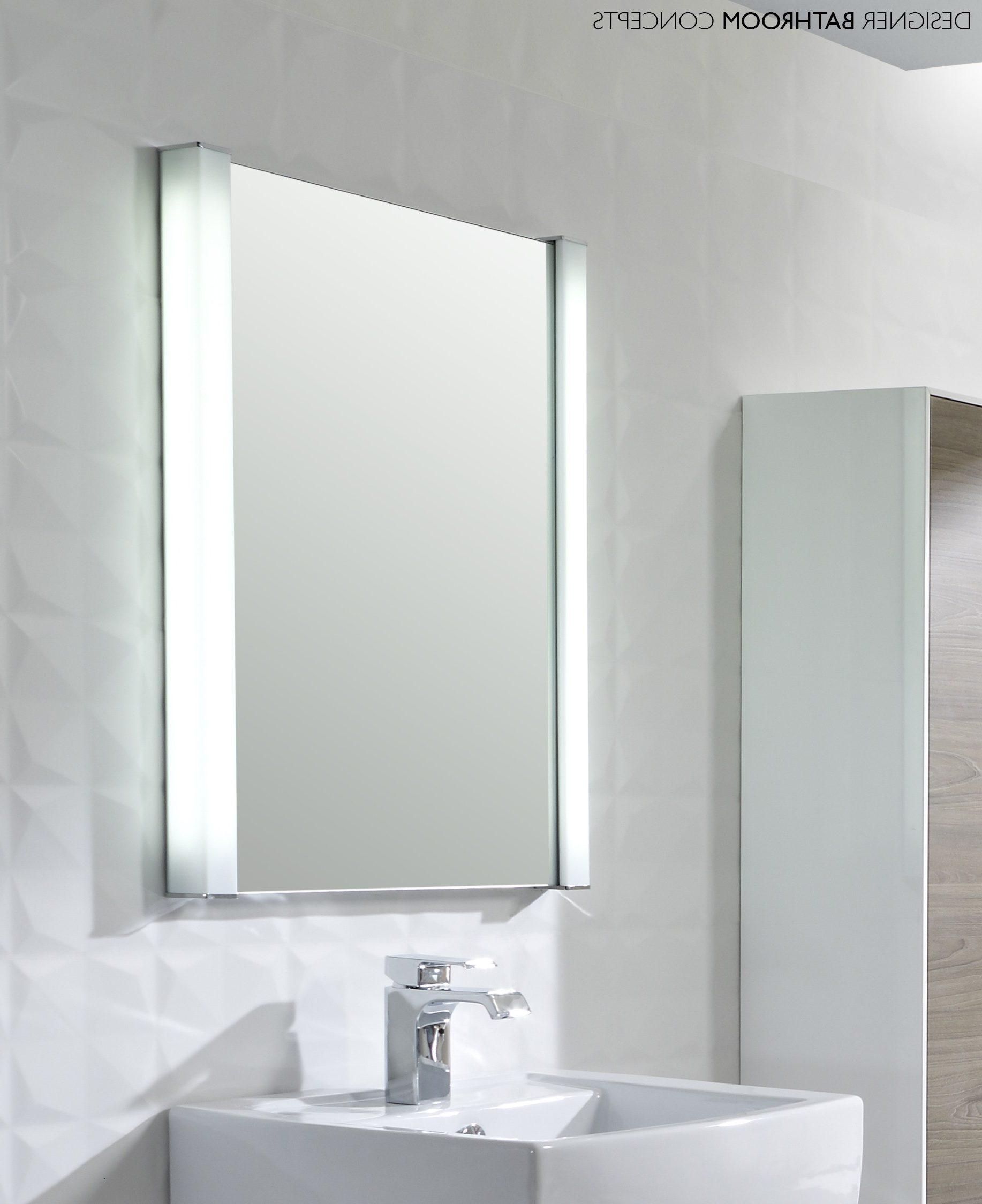 Illuminated Dressing Table Bathroom Mirrors Wall Mounted White For Free Standing Bathroom Mirrors (View 8 of 20)