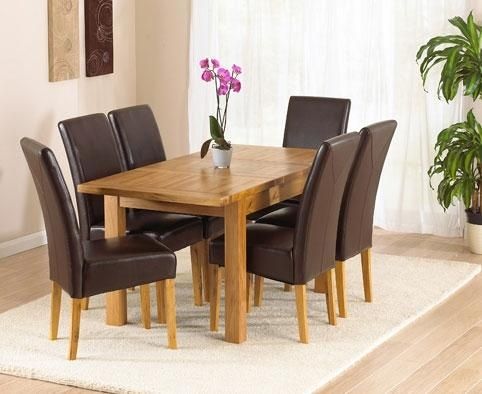 Innovative Decoration Dining Table 6 Chairs Staggering Oak Dining Pertaining To Most Popular Oak Dining Set 6 Chairs (View 10 of 20)