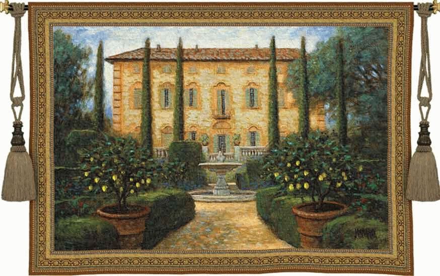 Italian Villa Tapestry – Best Selling Wall Tapestries Regarding Italian Villa Wall Art (Photo 3 of 20)