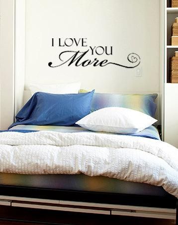Items Similar To I Love You More Vinyl Wall Art Decal, 3 Sizes On Etsy With Regard To I Love You More Wall Art (View 1 of 20)