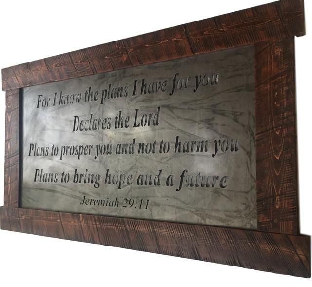 Large Metal Wall Art, Scripture Jeremiah 29:11 – Traditional In Jeremiah 29 11 Wall Art (View 1 of 20)