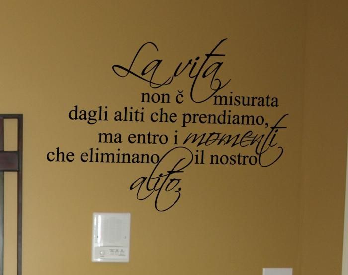 Life Is Not Measured Italian | Wall Decals – Trading Phrases Throughout Italian Phrases Wall Art (Photo 1 of 20)