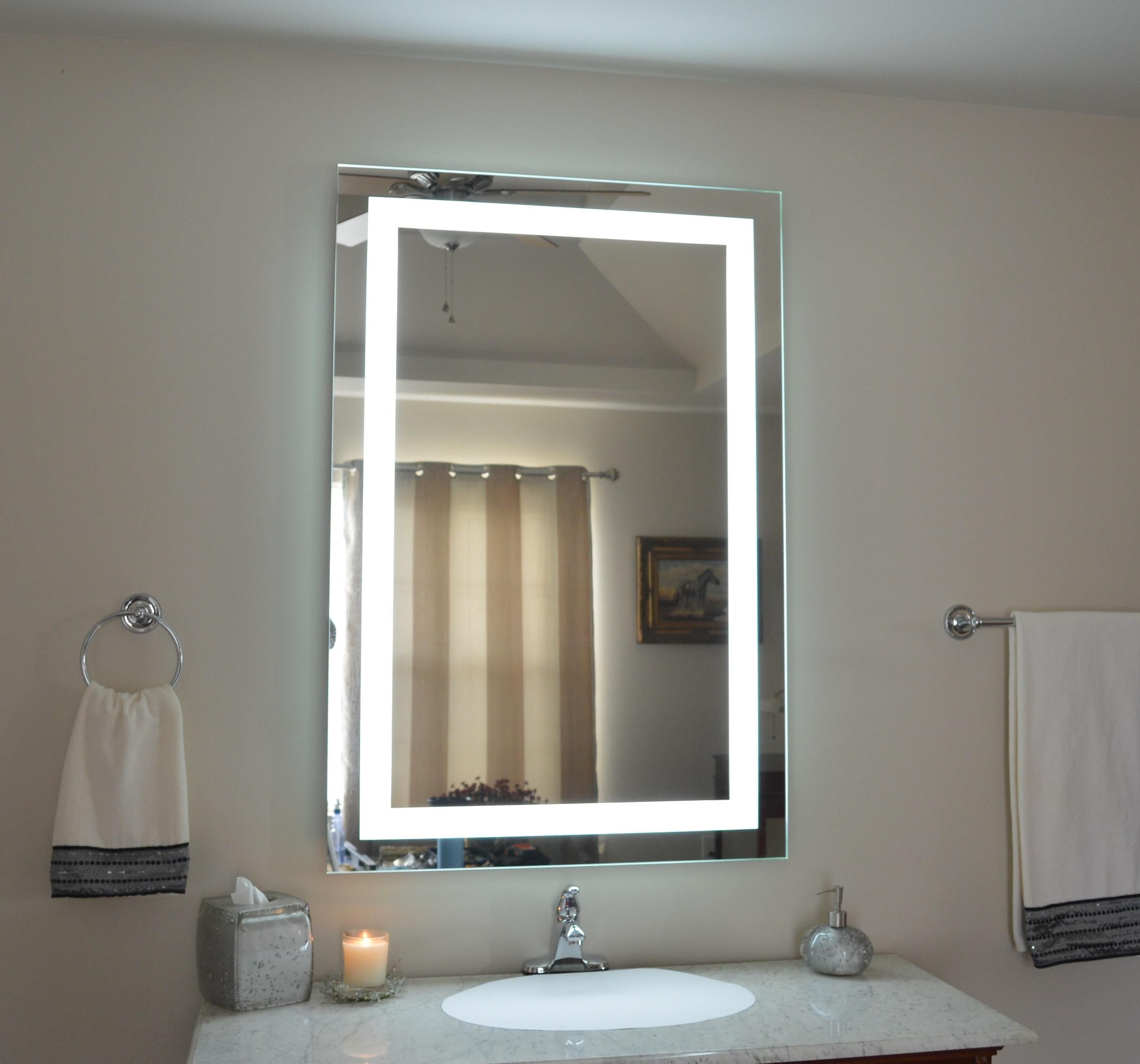 Lighted Vanity Mirror Inside Lighted Vanity Mirrors For Bathroom (Photo 8 of 20)
