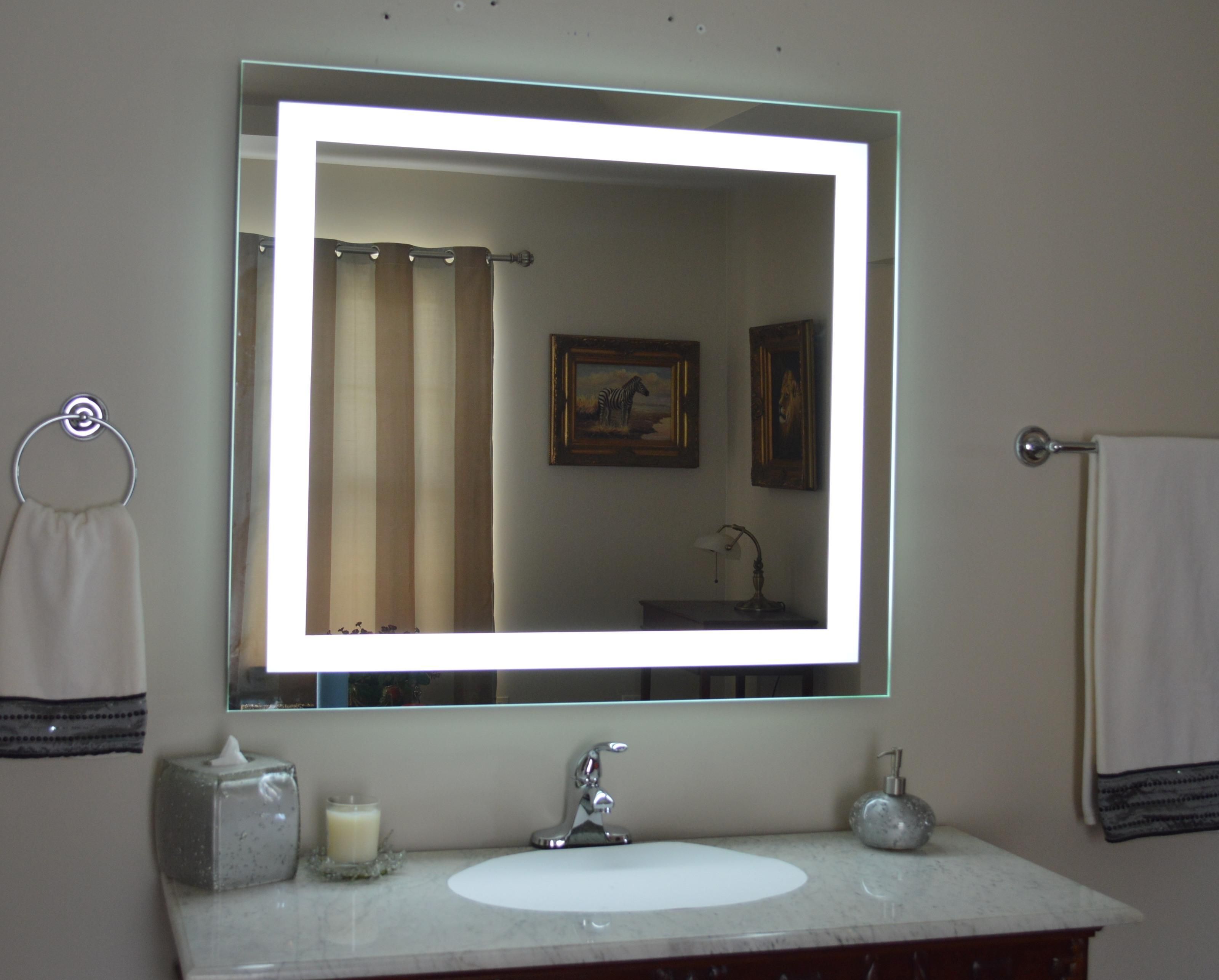 Lighted Vanity Mirror With Regard To Lighted Vanity Wall Mirrors (Photo 1 of 20)