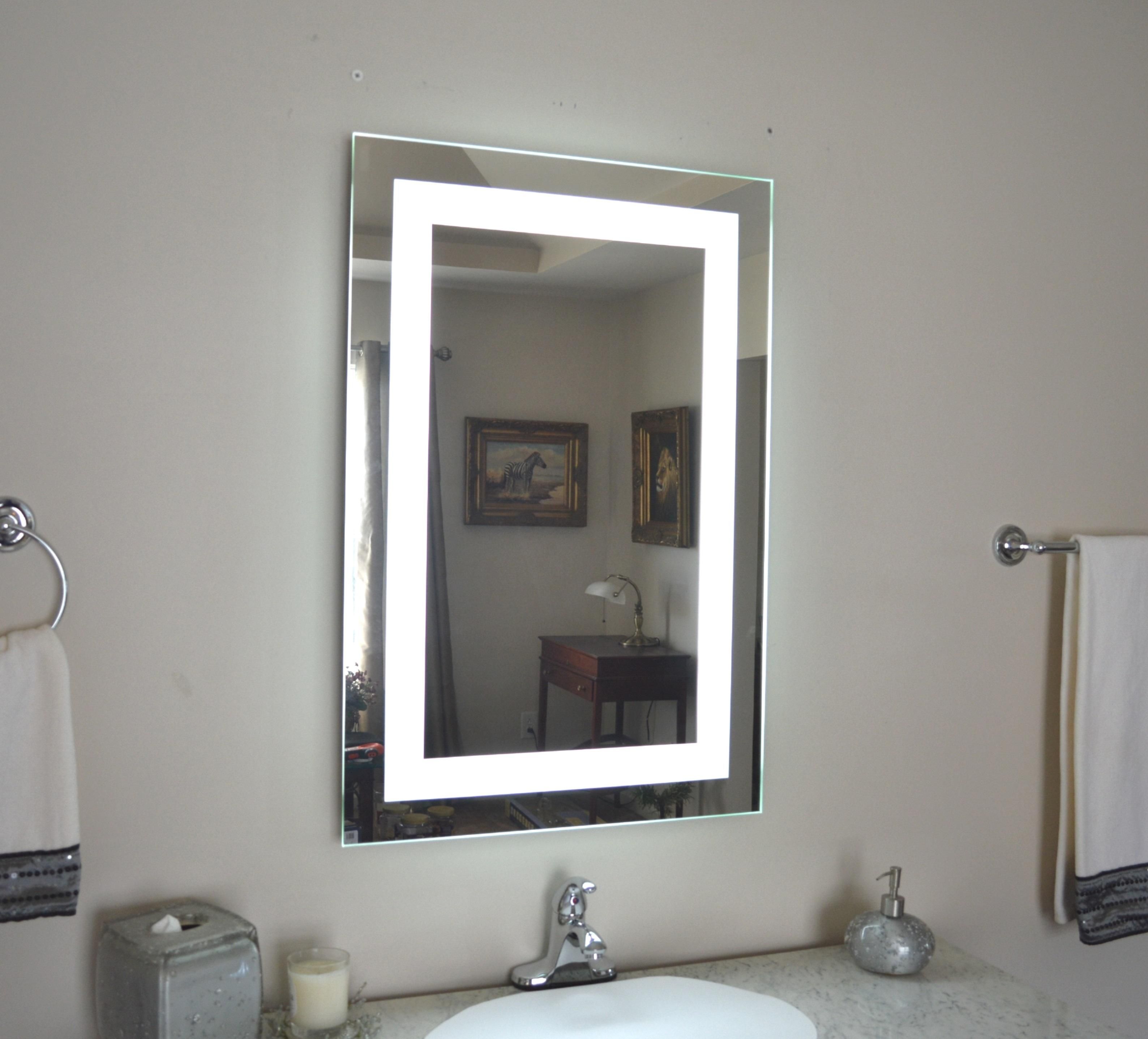 Lighted Vanity Mirrors In Led Lighted Mirrors (View 12 of 20)