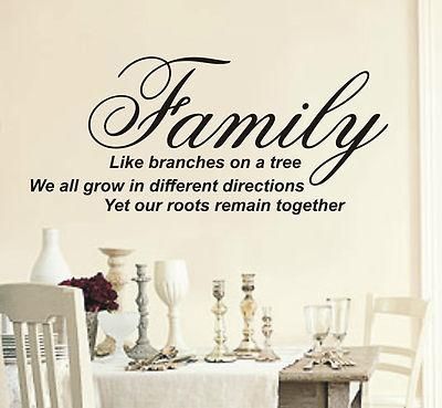 Like Branches On A Tree Wall Art Sticker Quote – 4 Sizes – Wa08 Within Family Sayings Wall Art (View 3 of 20)